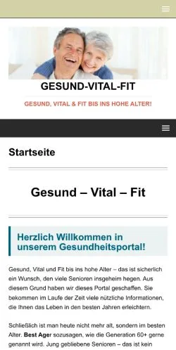 Anteprima del sito Gesund-Vital-Fit, media di Germania per articoli sponsorizzati