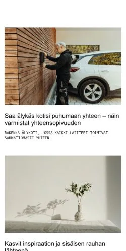 Pré-visualização do site asuin.fi, meio de Finlândia para artigos patrocinados