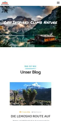 Anteprima del sito Alpintouren Blog, media di Germania per articoli sponsorizzati