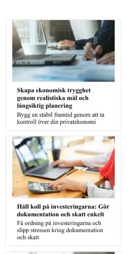 Anteprima del sito ekonomikraft.se, media di Svezia per articoli sponsorizzati
