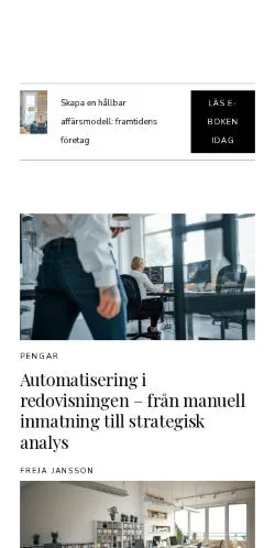 Anteprima del sito enkelverksamhet.se, media di Svezia per articoli sponsorizzati