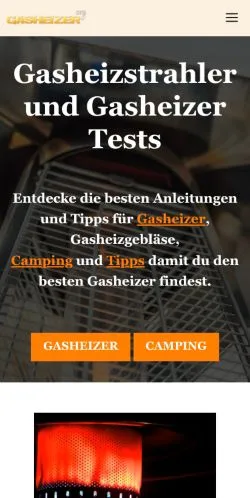 スポンサード記事向けのドイツメディア、Gasheizer und Gasheizer Test -のサイトプレビュー