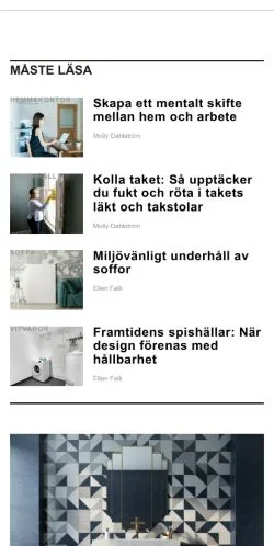 Anteprima del sito grannenshus.se, media di Svezia per articoli sponsorizzati