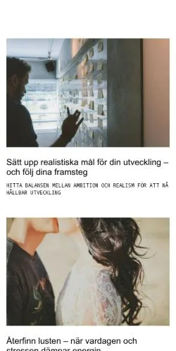Pré-visualização do site herretips.se, meio de Suécia para artigos patrocinados