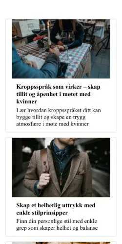 스폰서 기사용 노르웨이 매체 mannsnakk.com 사이트 미리보기