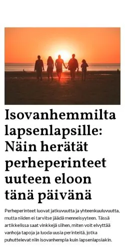 Anteprima del sito minunoppaani.fi, media di Finlandia per articoli sponsorizzati