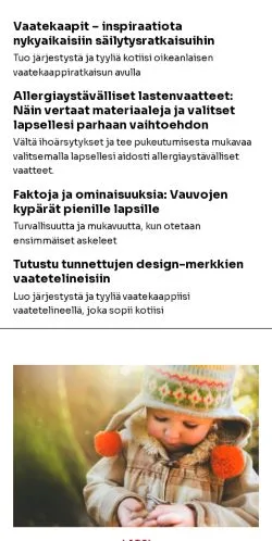 Vista previa del sitio muotilehti.fi, medio de Finlandia para artículos patrocinados