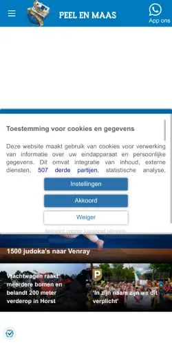Anteprima del sito Peel En Maas Venray, media di Paesi Bassi per articoli sponsorizzati