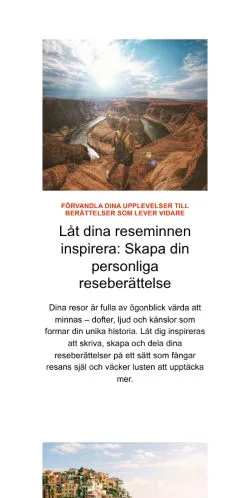 Anteprima del sito perfektsemester.se, media di Svezia per articoli sponsorizzati