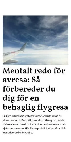 Anteprima del sito resaminne.se, media di Svezia per articoli sponsorizzati