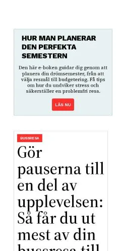 Vista previa del sitio resetidning.se, medio de Suecia para artículos patrocinados