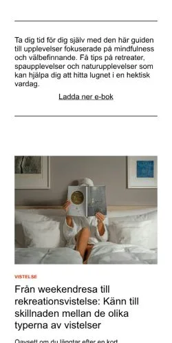 Anteprima del sito sannupplevelse.se, media di Svezia per articoli sponsorizzati
