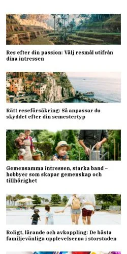 Anteprima del sito smartsemester.se, media di Svezia per articoli sponsorizzati