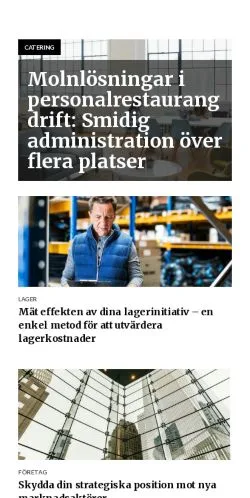 Anteprima del sito starktbolag.se, media di Svezia per articoli sponsorizzati