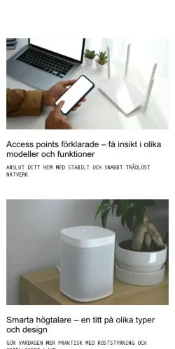 Anteprima del sito tekniktidning.se, media di Svezia per articoli sponsorizzati