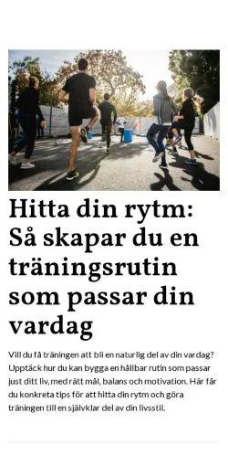 Aperçu du site vackertigen.se, média de Suède pour articles sponsorisés