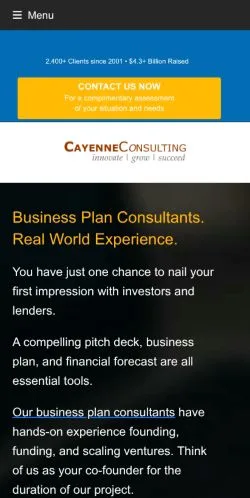 Vorschau der Website Cayenne Consulting, Medium aus Vereinigte Staaten für gesponserte Artikel