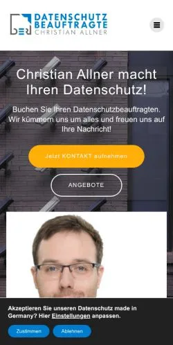 Anteprima del sito Datenschutzbeauftragte Mitteldeutschland, media di Germania per articoli sponsorizzati