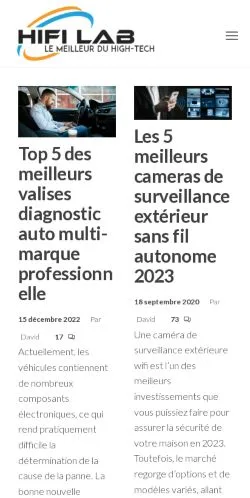 Anteprima del sito Hifi-Lab, media di Francia per articoli sponsorizzati