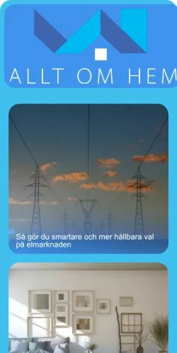 スポンサード記事向けのスウェーデンメディア、Allt Om Hemのサイトプレビュー