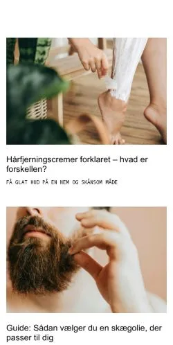 Anteprima del sito beautytip.dk, media di Danimarca per articoli sponsorizzati