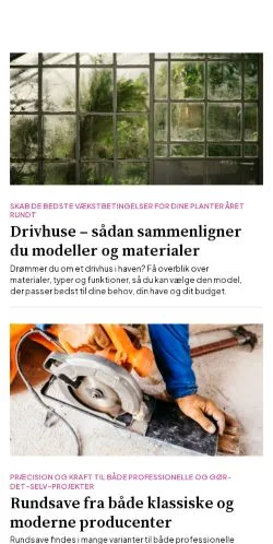 Podgląd witryny byggeaktiviteter.dk, medium z kraju Dania do artykułów sponsorowanych