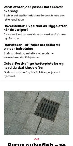 Aperçu du site byggerhus.dk, média de Danemark pour articles sponsorisés