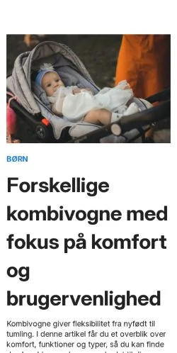 Anteprima del sito familieflow.dk, media di Danimarca per articoli sponsorizzati