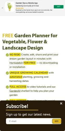 Anteprima del sito Hortisketch, media di Stati Uniti per articoli sponsorizzati
