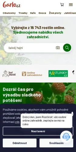 Podgląd witryny Garlo, medium z kraju Czechy do artykułów sponsorowanych