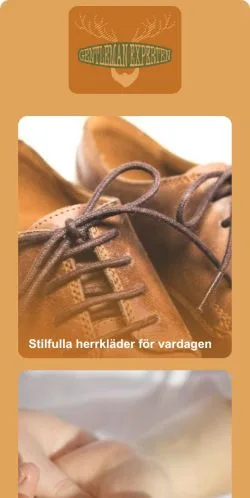 Anteprima del sito Gentleman Experten, media di Svezia per articoli sponsorizzati