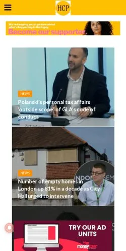 Anteprima del sito Haringey Community Press, media di Regno Unito per articoli sponsorizzati
