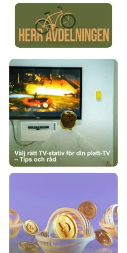 Anteprima del sito Herr Avdelningen, media di Svezia per articoli sponsorizzati