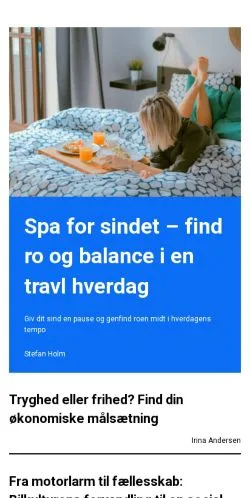 Förhandsvisning av webbplatsen herrefedt.dk, medium i Danmark för sponsrade artiklar