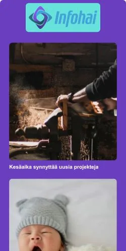 Anteprima del sito Infohai, media di Finlandia per articoli sponsorizzati
