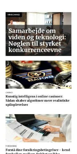 Anteprima del sito kapitalnu.dk, media di Danimarca per articoli sponsorizzati