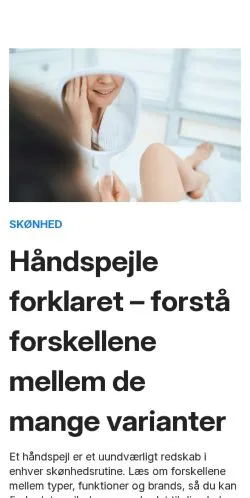 Preview of the kvindestjerner.dk website, a media outlet in Denmark for sponsored articles