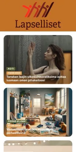 스폰서 기사용 핀란드 매체 Lapselliset 사이트 미리보기