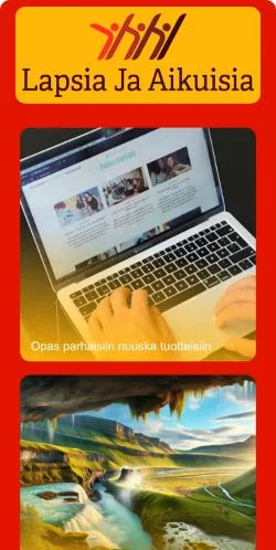 스폰서 기사용 핀란드 매체 Lapsia Ja Aikuisia 사이트 미리보기