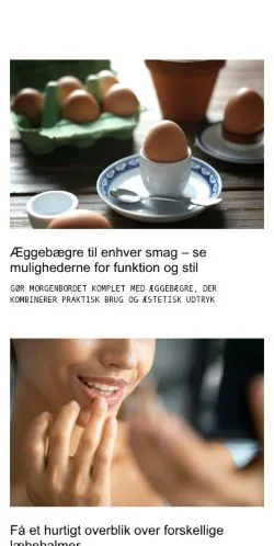 Preview of the merefritid.dk website, a media outlet in Denmark for sponsored articles
