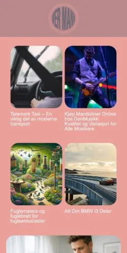 Forhåndsvisning av nettstedet Mer Mann, medium fra Norge for sponsede artikler