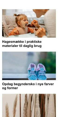Voorbeeld van de site modeblade.dk, medium uit Denemarken voor gesponsorde artikelen