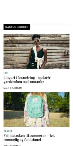 Vorschau der Website modemix.dk, Medium aus Dänemark für gesponserte Artikel