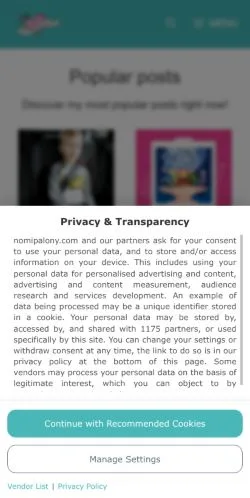 Vorschau der Website Nomipalony, Medium aus Vereinigtes Königreich für gesponserte Artikel