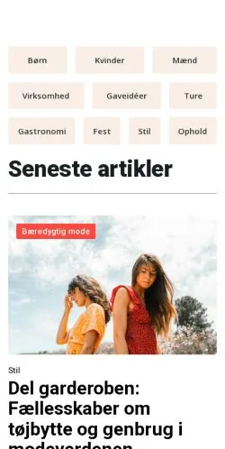 Anteprima del sito nydtiden.dk, media di Danimarca per articoli sponsorizzati