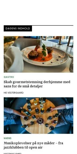 Anteprima del sito oplevkultur.dk, media di Danimarca per articoli sponsorizzati