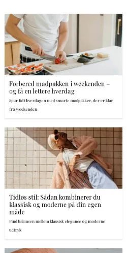 Anteprima del sito storefamilier.dk, media di Danimarca per articoli sponsorizzati