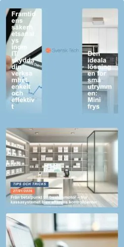 Podgląd witryny Svensk Tech, medium z kraju Szwecja do artykułów sponsorowanych
