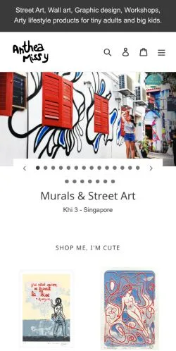 Aperçu du site Anthea Missy Art, média de États-Unis pour articles sponsorisés