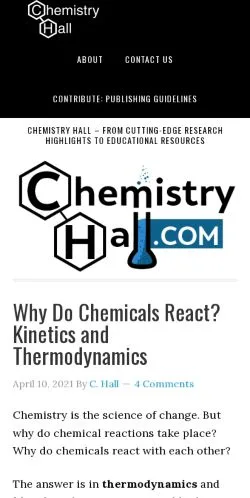 Vista previa del sitio Chemistry Hall, medio de Estados Unidos para artículos patrocinados